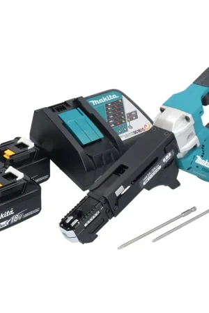 Makita DFR551RM Visseuse automatique sans fil 25-55mm Brushless 18V + 2x Batteries 4,0Ah + Chargeur Certifié