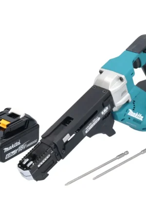 Prix Choc Makita DFR551G1 Visseuse automatique sans fil 25-55mm Brushless 18V + 1x Batterie 6,0Ah - sans chargeur