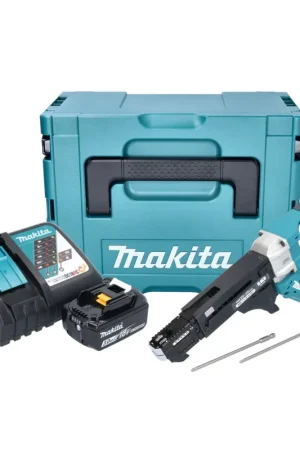 Réduction Makita DFR551RF1J Visseuse automatique sans fil 25-55mm Brushless 18V + 1x Batterie 3,0Ah + Chargeur + Coffret Makpac