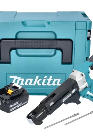 Makita DFR551G1J Visseuse automatique sans fil 25-55mm Brushless 18V + 1x Batterie 6,0Ah + Coffret Makpac - sans chargeur Meilleur Prix