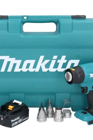 Top Vente Makita DHG 181 M1K Pistolet air chaud sans fil 18 V 150 - 550C + 1x Batterie 4,0 Ah + Coffret - ohne Ladegert