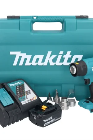 Makita DHG 181 RM1K Pistolet air chaud sans fil 18 V 150 - 550C + 1x Batterie 4,0 Ah + Ladegert + Coffret Petit Prix