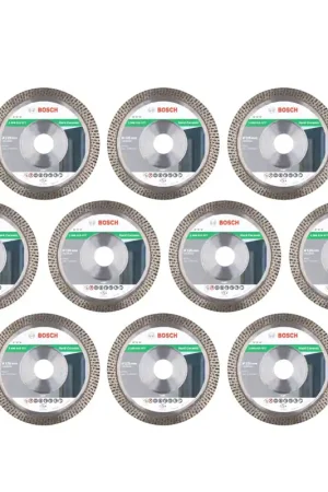 Commande En Gros Bosch Best for Hard Ceramic Disque à tronçonner diamanté 125mm x 22,23, 10pcs. (10x 2608615077)