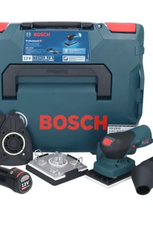 Petit Prix Bosch GSS 12V-13 Professional Ponceuse vibrante sans fil 12V + 1x Batterie 3,0Ah + L-BOXX - sans chargeur