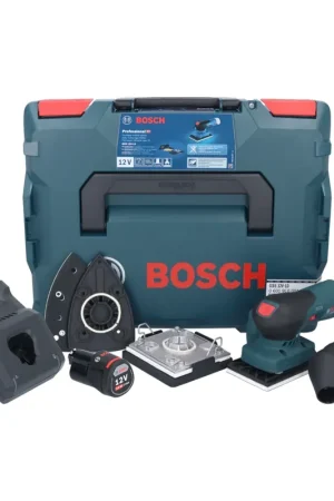 Jusqu'à Épuisement Des Stocks Bosch GSS 12V-13 Professional Ponceuse vibrante sans fil 12V + 1x Batterie 3,0Ah + Chargeur + L-BOXX
