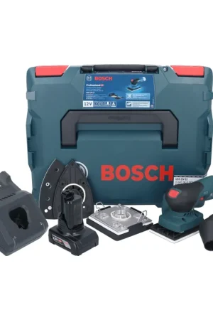 Offre Limitée Bosch GSS 12V-13 Professional Ponceuse vibrante sans fil 12 V + 1x batterie 6,0 Ah + chargeur + L-BOXX