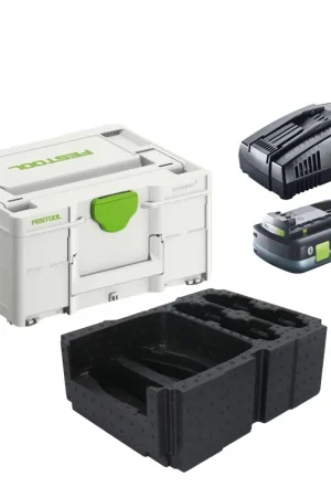 Meilleur Choix Festool Energie Set 1x BP 18 Li 4,0 Ah HPC-ASI Pack de batteries 18V 4,0 Ah HighPower ( 205034 ) + SCA 16 Chargeur rapide 10,8 V - 18 V ( 576953 ) + Systainer