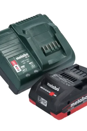 Metabo Basic Set 1x LiHD battery pack 18 V 4,0 Ah ( 625367000 ) + Metabo SC 30 charger 12 - 18 V ( 316067840 ) Certifié