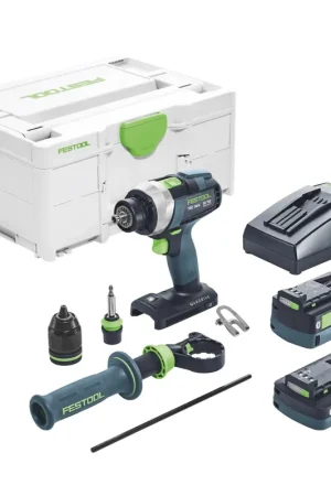 Nouveauté Festool TDC 18/4 5,0/4,0 I-Plus Perceuse-visseuse sans fil 18 V 75 Nm ( 577649 ) Brushless + 1x batterie 4,0 Ah + 1x batterie 5,0 Ah + chargeur + Systainer