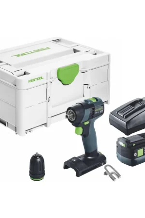 Festool TXS 18-Basic Perceuse-visseuse sans fil 18 V 40 Nm Brushless + 1x batterie 5,0 Ah + chargeur + Systainer Achat Immédiat
