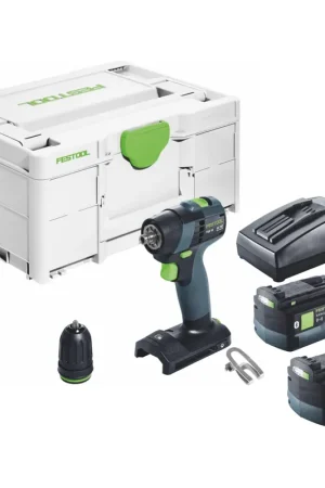 Festool TXS 18-Basic Perceuse-visseuse sans fil 18 V 40 Nm Brushless + 2x batterie 5,0 Ah + chargeur + Systainer Offre Limitée