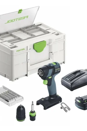 Festool TXS 18 C 3,0-Set Perceuse-visseuse sans fil 40Nm Brushless 18V + 1x Batterie 3,0Ah + Chargeur + Systainer Populaire