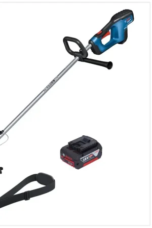 Dernier Modèle Coupe-bordures sans fil 18 V 330 mm Brushless + 1x batterie 4,0 Ah - sans chargeur Bosch GRT 18V-33 Professional