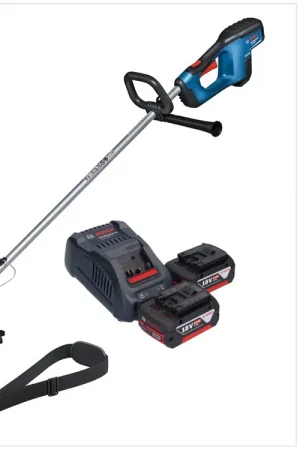 Coupe-bordures sans fil 18 V 330 mm Brushless + 2x batterie 5,0 Ah + chargeur Bosch GRT 18V-33 Professional Commander Maintenant