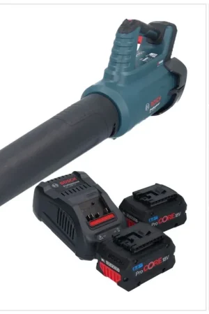 Bosch GBL 18V-750 Professional Souffleur sans fil 18 V BITURBO Brushless + 2x batterie ProCORE 8,0 Ah + chargeur Nouveauté