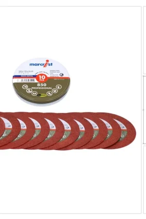 Commander Vite Marcrist 850 Inox Disque à tronçonner spécial ultra-mince 10 pièces 115 x 1,0 x 22,23 mm ( 5007.0125.22 ) pour meuleuses angulaires