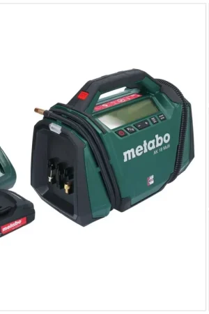 Dernier Modèle Metabo AK 18 Multi compresseur sans fil 18 V 11 bar + 1x batterie 2,0 Ah + chargeur