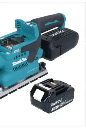 Prix Réduit Makita DBO 381 F1U Ponceuse vibrante sans fil 18 V 93 x 185 mm Brushless + 1x batterie 3,0 Ah - sans chargeur