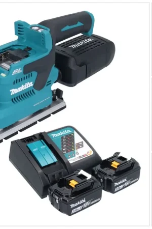 Makita DBO 381 RFU Ponceuse vibrante sans fil 18 V 93 x 185 mm Brushless + 2x batterie 3,0 Ah + chargeur Expédition Rapide
