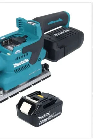 Affaire À Saisir Makita DBO 381 G1U Ponceuse vibrante sans fil 18 V 93 x 185 mm Brushless + 1x batterie 6,0 Ah - sans chargeur