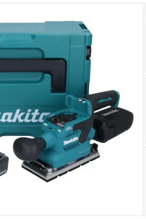 Réduction Makita DBO 381 M1JU Ponceuse vibrante sans fil 18 V 93 x 185 mm Brushless + 1x batterie 4,0 Ah + Makpac - sans chargeur