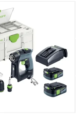 Quantité Limitée Festool CXS 12 2,5-Set Perceuse-visseuse sans fil 12 V 30 Nm Brushless ( 576865 ) + 2x batterie 2,5 Ah + chargeur + kit d'embouts + Systainer