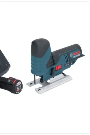 Bon Marché Bosch GST 12V-70 Professional Scie sauteuse sans fil 12 V 70 mm + 2x batterie 2,0 Ah + chargeur