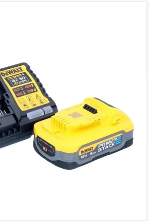 DeWalt DCB 1104 H1 Kit de démarrage sans fil 12 V / 18 V 1x batterie Powerstack 5,0 Ah + chargeur DCB 1104 Dernière Chance