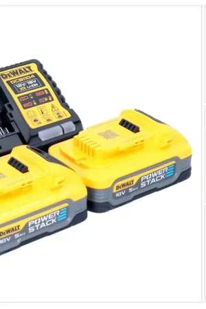 Expédition Rapide DeWalt DCB 1104 H2 Kit de démarrage sans fil 12 V / 18 V 2x Powerstack batterie 5,0 Ah + chargeur DCB 1104