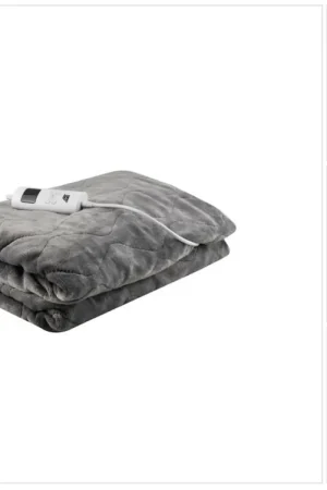 Couverture chauffante Couverture chauffante électrique douillette avec 6 niveaux de puissance Arrêt automatique et protection contre la surchauffe Lavable Gris 180X130 cm Acheter En Ligne