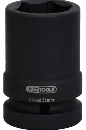 Must-Have KS TOOLS 1' Douilles à chocs 6 pans, mi-longues, 33mm ( 515.2133 )