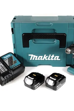Retour Gratuit Makita DDF 485 RMJ 18 V Li-Ion Perceuse visseuse sans fil Brushless 13 mm + Coffret MakPac + 2 x Batteries 4,0 Ah + Chargeur