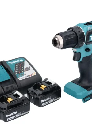 Quantité Limitée Makita DDF 485 RF Perceuse-visseuse sans fil 18 V 50 Nm sans balais + 2x Batteries 3,0 Ah + Chargeur