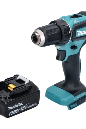Pas Cher Makita DDF 485 T1 Perceuse-visseuse sans fil 18 V 50 Nm brushless + 1x Batterie 5,0 Ah - sans chargeur
