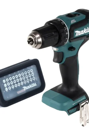 Makita DDF 485 Z Perceuse-visseuse sans fil 50Nm Brushless 18V + Set d'embouts 31 pcs. (D-30667) Paiement Sécurisé