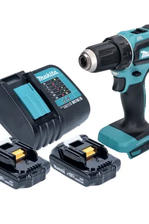 Offre Limitée Makita DDF 485 SY perceuse/visseuse sans fil 18 V 50 Nm Brushless + 2x batterie 1,5 Ah + chargeur