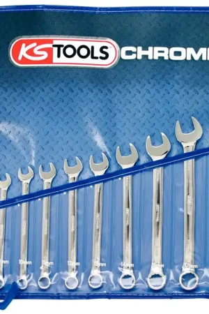 KS TOOLS Jeu de clés mixtes inclinées CHROMEplus, 11 pcs ( 518.0641 ) Meilleur Choix