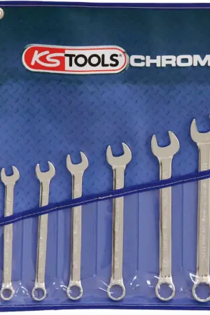 KS TOOLS Jeu de clés mixtes inclinées CHROMEplus, 7 pcs pouce ( 518.3020 ) Vente Flash