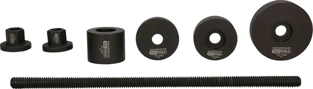Petit Prix KS TOOLS Jeu d'outils de silentblocs pour essieu arrière Fiat, 7 pcs ( 700.2380 )
