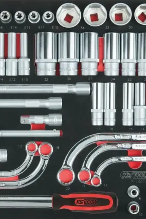KS TOOLS Jeu de douilles 1/2'', 71 pcs, module 1/1 ( 711.0071 ) Offre Spéciale