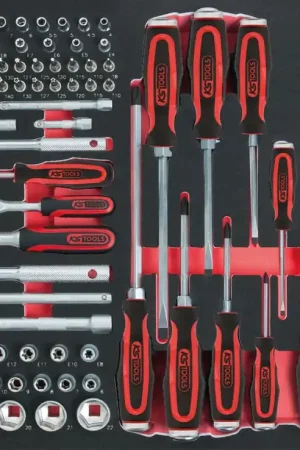 Promotion Saisonnière KS TOOLS 1/4'+3/8' SCS Coffret de douilles, 118 pièces, module 1/1 ( 711.0118 )