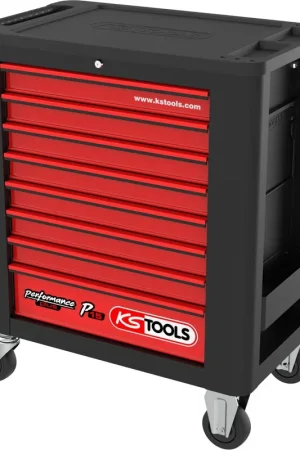 KS TOOLS PERFORMANCEplus P15 Chariot d'atelier NOIR/ROUGE avec 8 tiroirs ( 873.1008 ) Authentique