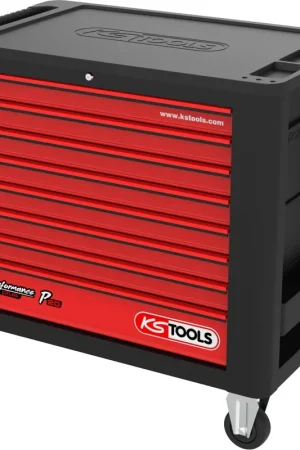 KS TOOLS PERFORMANCEplus P20 Chariot d'atelier NOIR/ROUGE avec 8 tiroirs ( 873.2008 ) Nouvelle Collection
