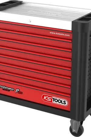 KS TOOLS PERFORMANCEplus P25 Chariot d'atelier NOIR/ROUGE avec 8 tiroirs ( 873.3008 ) Prix Promo