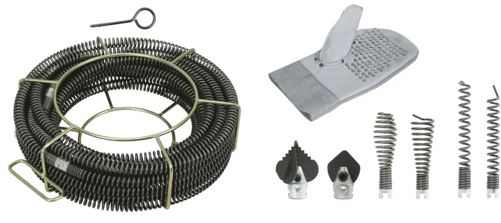 KS TOOLS Jeu de déboucheur de canalisations Ø 22mm avec filin métallique intérieur, 14 pcs ( 900.1923 ) Seulement Aujourd'hui