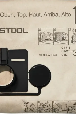 Paiement Sécurisé Festool FIS-CT 33/5 Sac filtre 5 pcs ( 452971 ) pour unité d'aspiration mobile CT 33