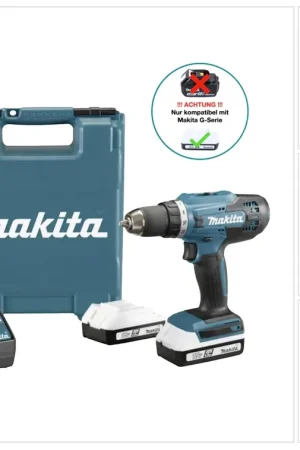 Must-Have Makita DF 488 D002 Perceuse-visseuse sans fil 18 V 42 Nm série G + 2x batterie 1,5 Ah + chargeur + Coffret