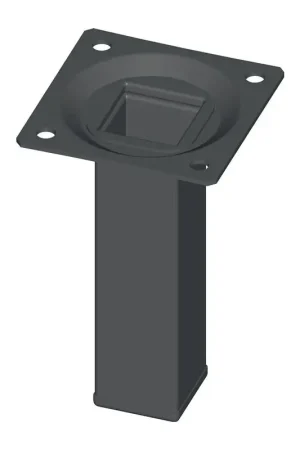 ELEMENT SYSTEM Pied de meuble noir RAL 9005 25 x 25 mm hauteur 250 mm ( 3000271203 ) Solde