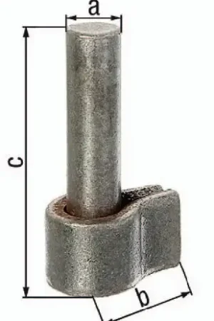 GAH Gonds à souder 13x24mm ( 3000200556 ) Prix Cassé
