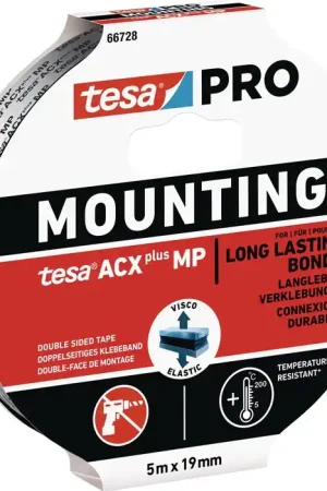 Usine Directe TESA ruban de montage Mounting PRO ACX+ MP 66728 noir (3000265492)
